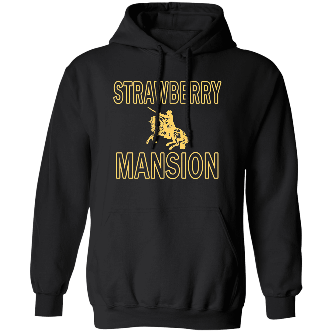 Strawberry Mansion Hoodie - Black - Worldwide Shipping - NINONINE