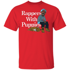 Rappers With Puppies Shirt - Red