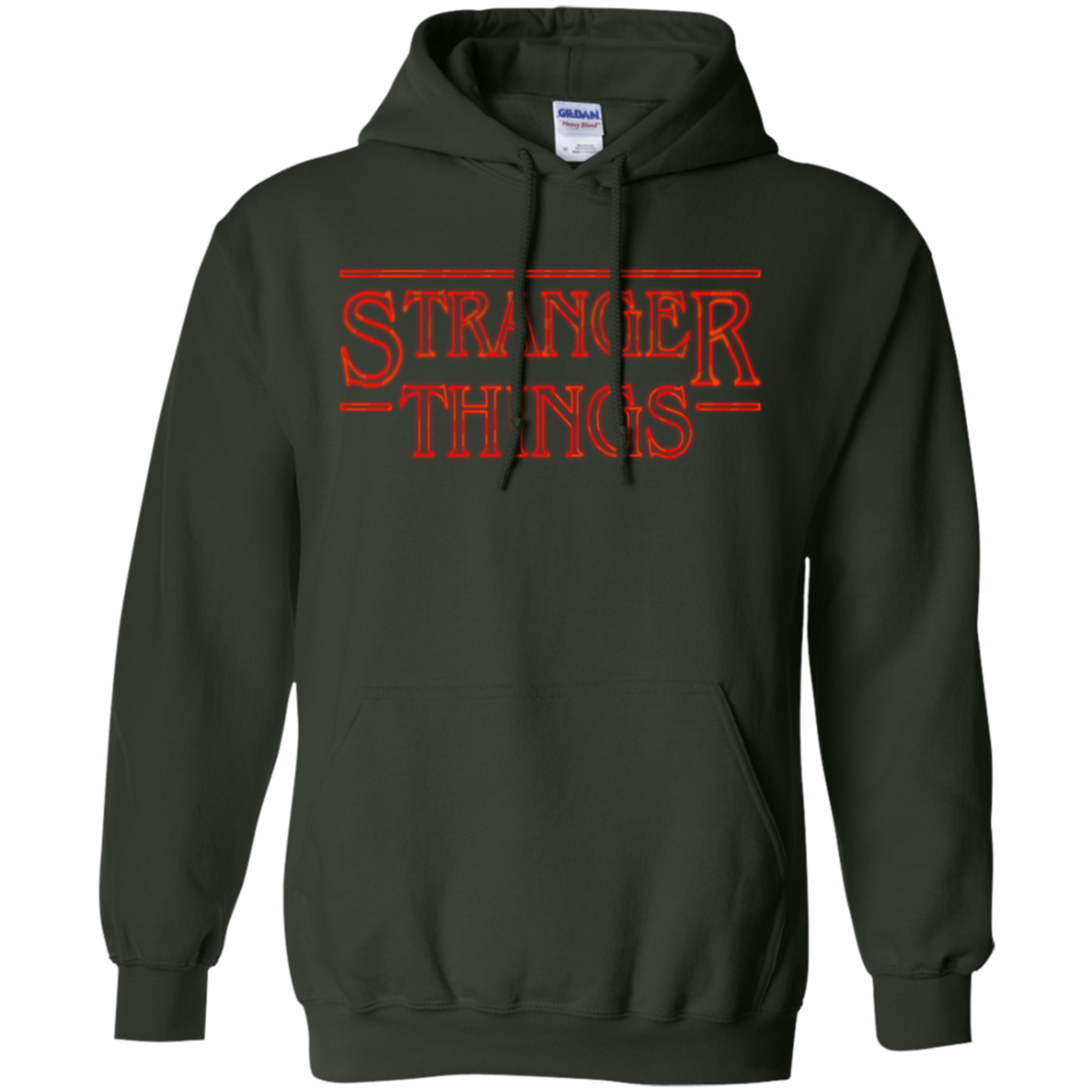 Stranger Things Merch Hoodie - Forest Green - Shipping Worldwide - NINONINE