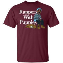 Rappers With Puppies Shirt - Maroon