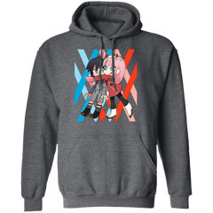 Darling In The Franxx Hoodie - Dark Heather - Worldwide Shipping - NINONINE