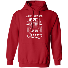 A Girl Her Dog And Her Jeep Hoodie