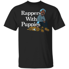 Rappers With Puppies Shirt - Black