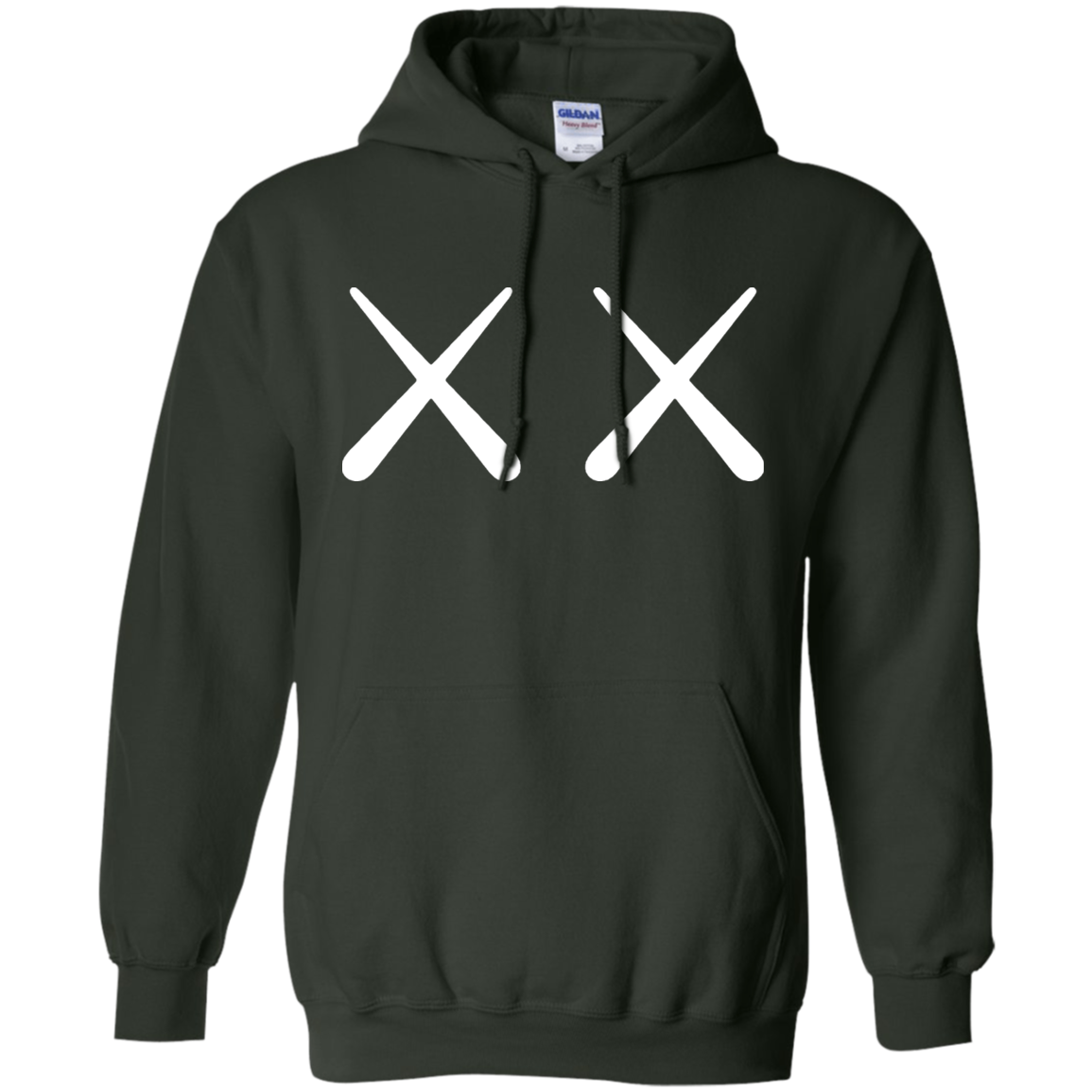 Kaws Hoodie - Forest Green - Shipping Worldwide - NINONINE