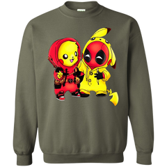 Pikachu Deadpool Sweater - Military Green - Shipping Worldwide - NINONINE