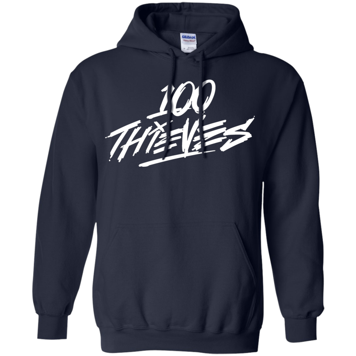 100 Thieves Hoodie - Navy - Shipping Worldwide - NINONINE