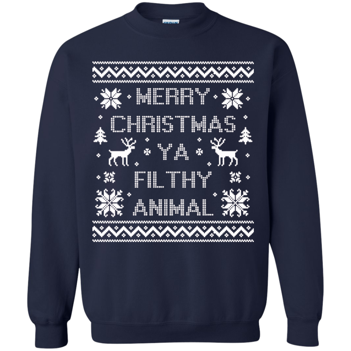 Merry Christmas Ya Filthy Animal Sweater - NINONINE