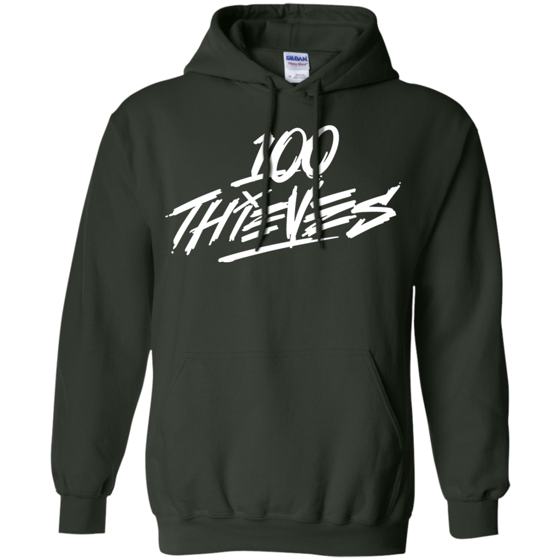 100 Thieves Hoodie - Forest Green - Shipping Worldwide - NINONINE