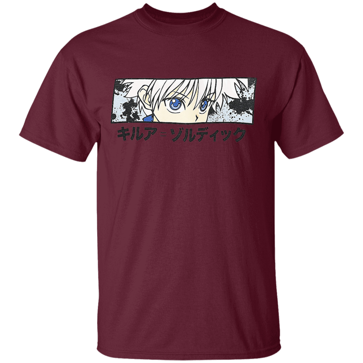 Zumiez Killua Shirt - Maroon - Worldwide Shipping - NINONINE