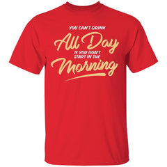 Can T Drink All Day Barstool Shirt