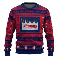 Hamm's Snowing Christmas Ugly Sweater