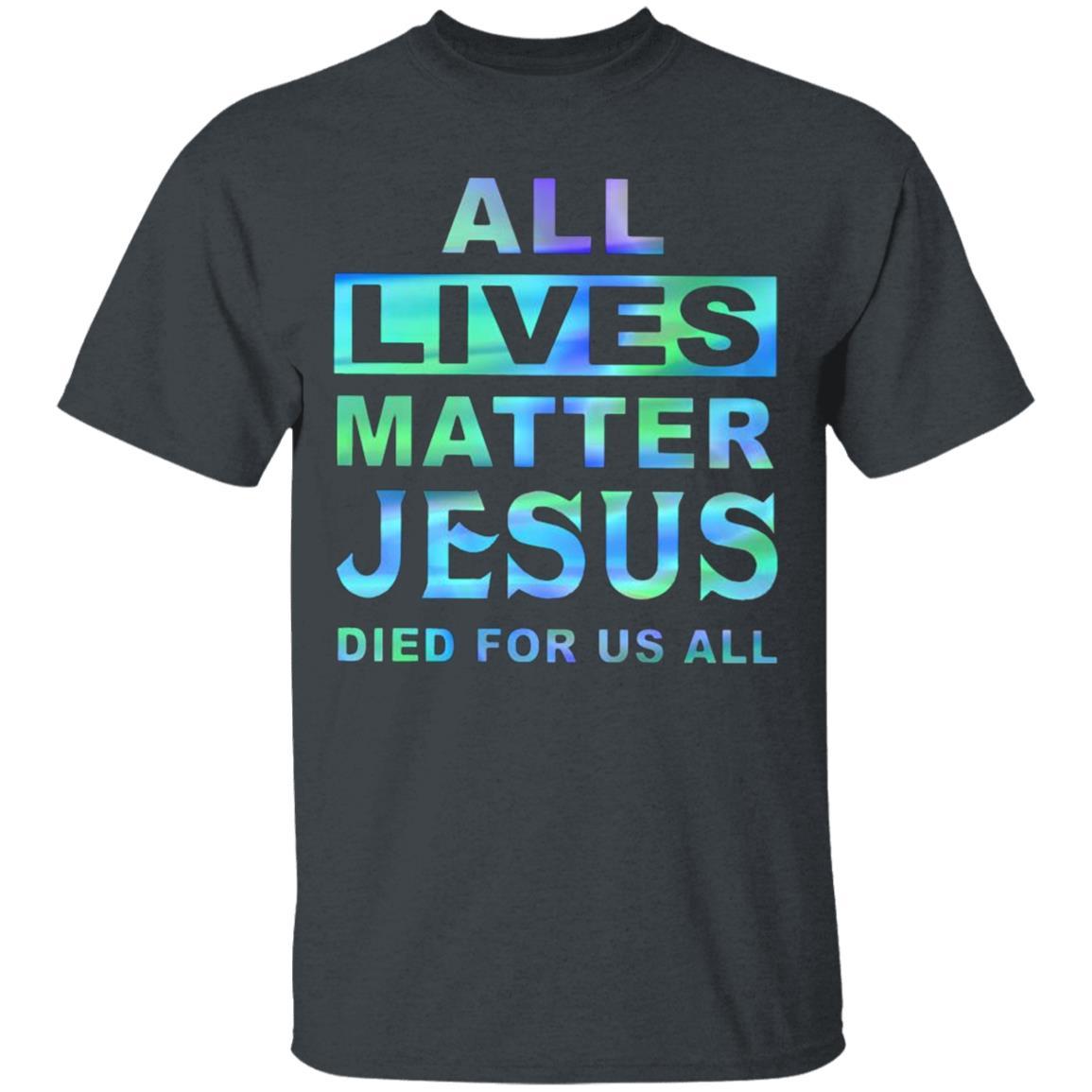 All Lives Matter T Shirt - Dark Heather - NINONINE