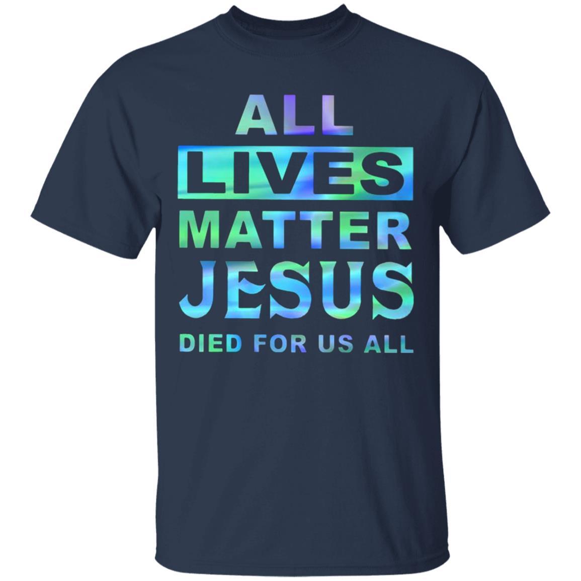 All Lives Matter T Shirt - Navy - NINONINE