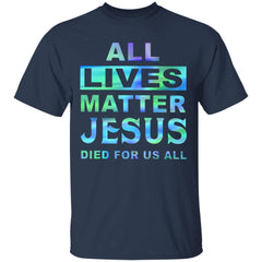 All Lives Matter T Shirt - Navy - NINONINE