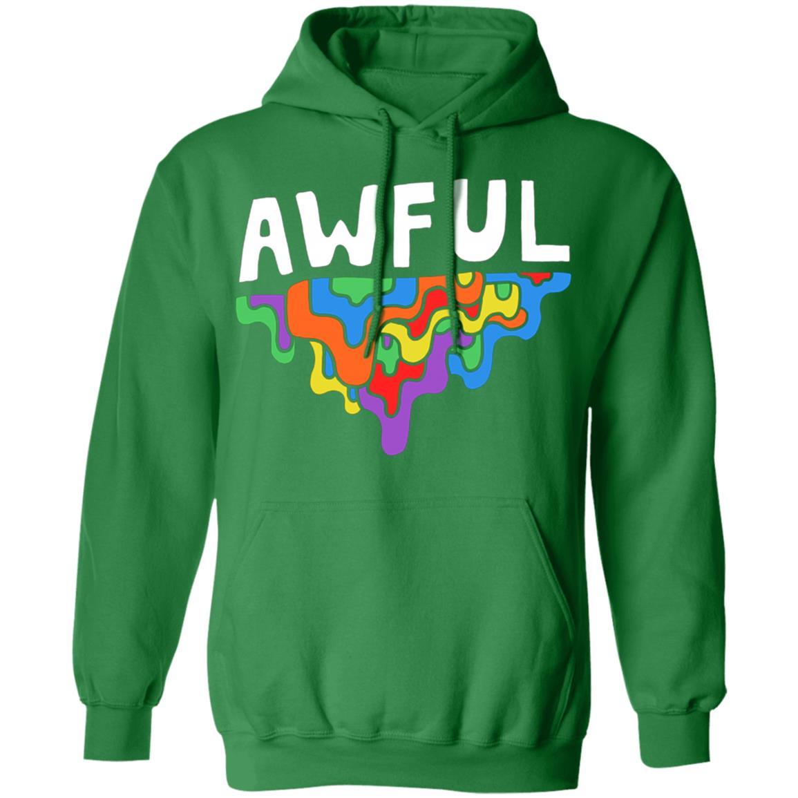 Awful Crayon Hoodie - Irish Green - NINONINE