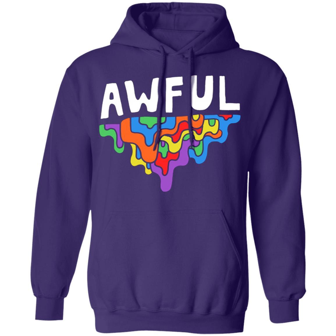 Awful Crayon Hoodie - Purple - NINONINE