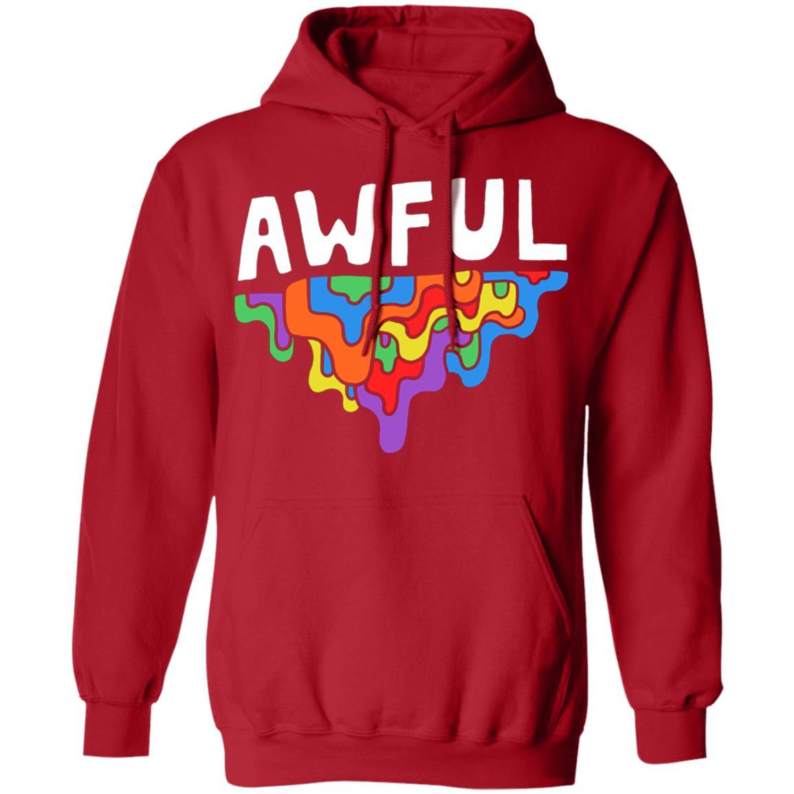 Awful Crayon Hoodie - Red - NINONINE