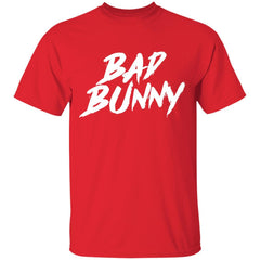 Bad Bunny Shirt Text - Red - NINONINE