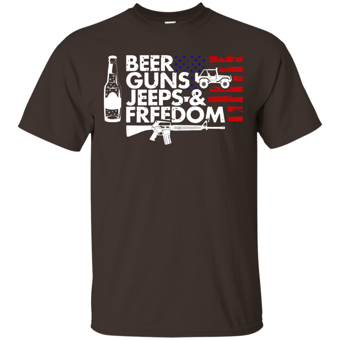 Beer Guns Jeeps & Freedom Shirt - NINONINE