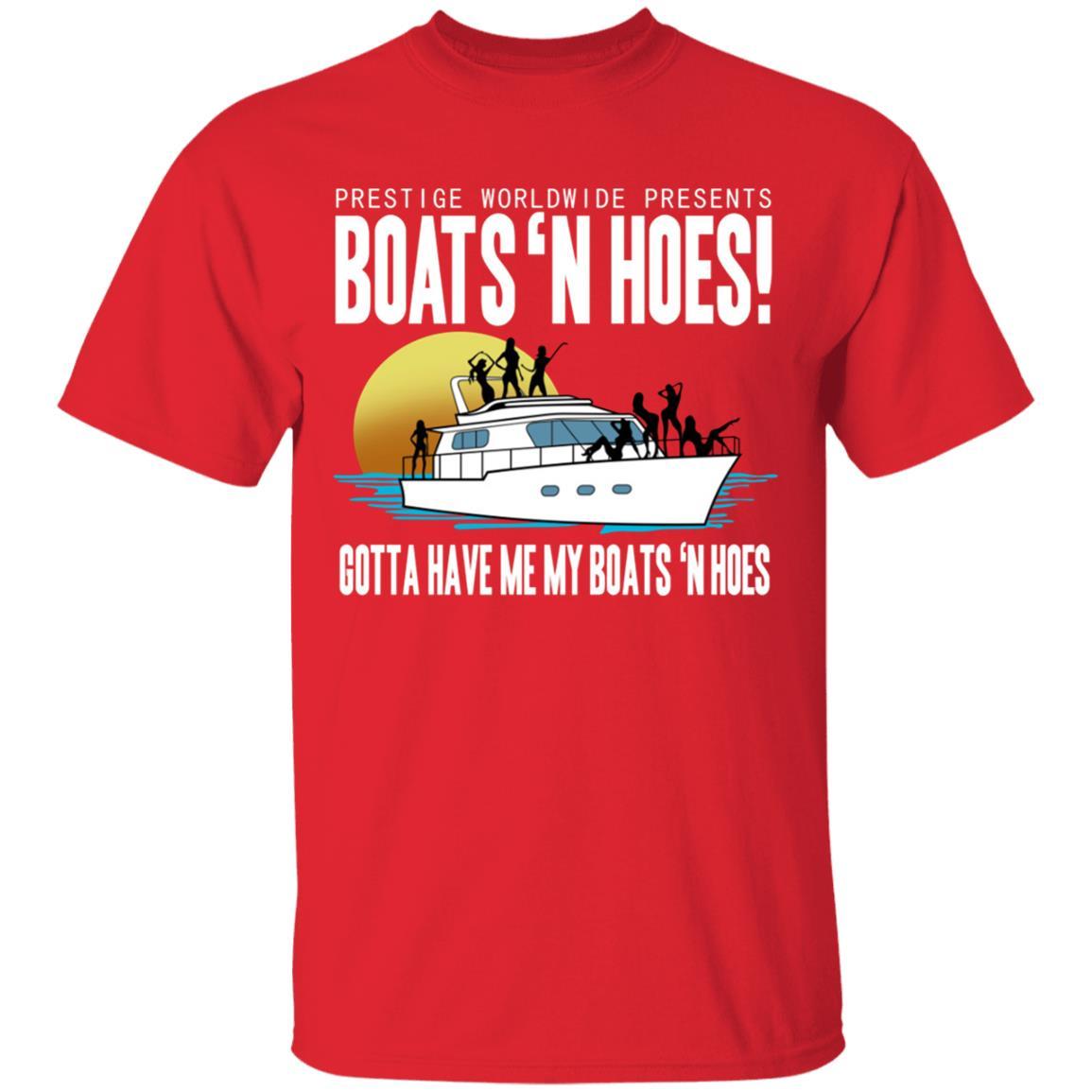 Boats And Hoes Shirt Step Brothers - Red - NINONINE