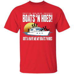 Boats And Hoes Shirt Step Brothers - Red - NINONINE