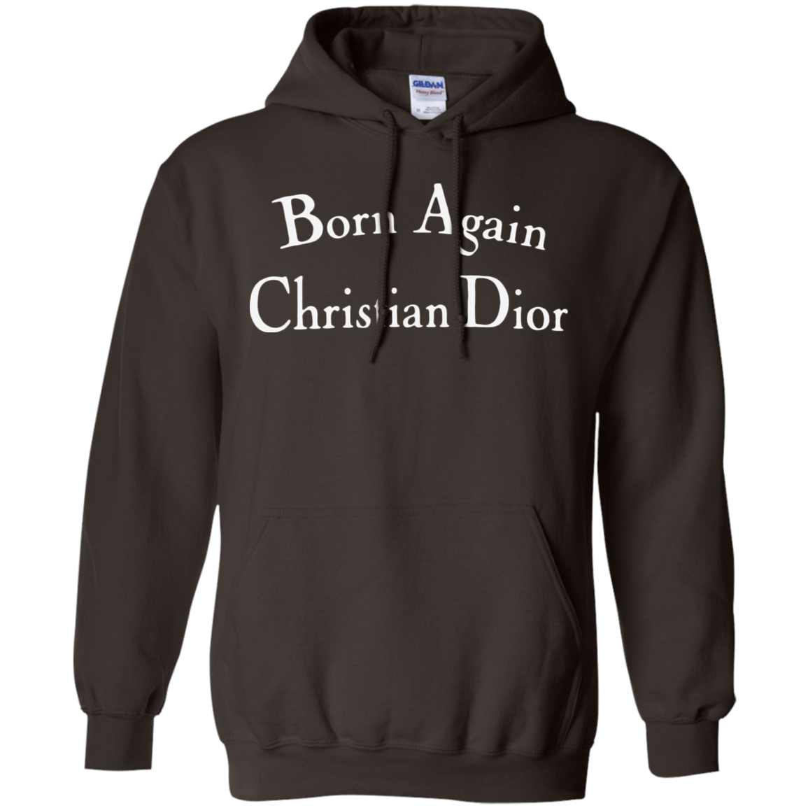 Born Again Christian Dior Hoodie Dark - Dark Chocolate / S -