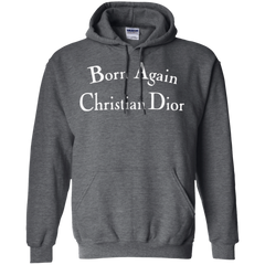 Born Again Christian Dior Hoodie Dark - Dark Heather / S -