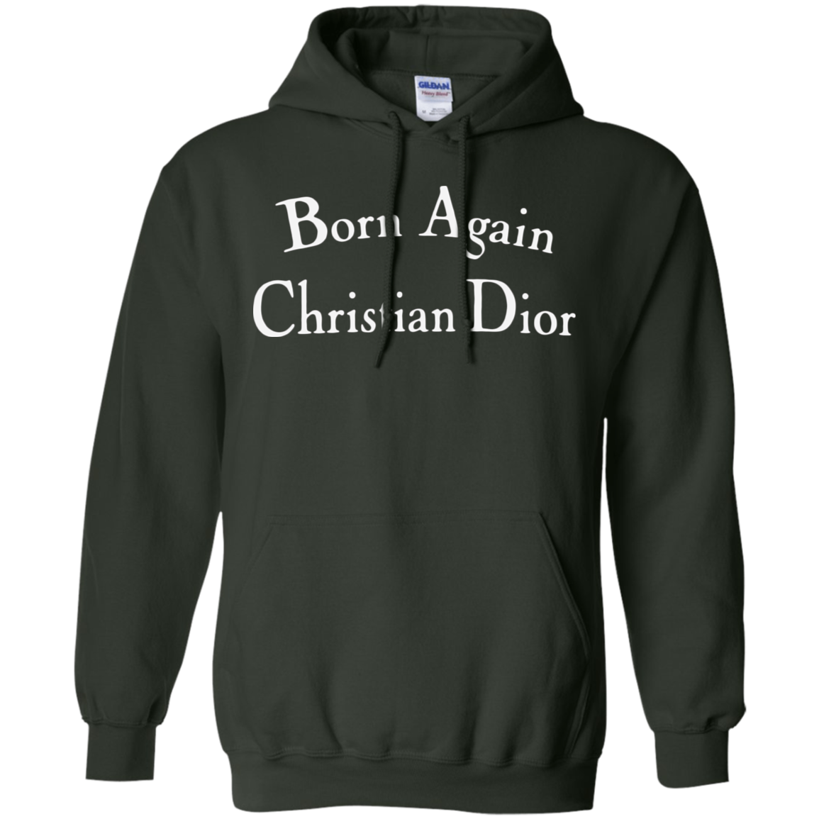 Born Again Christian Dior Hoodie Dark - Forest Green / S -