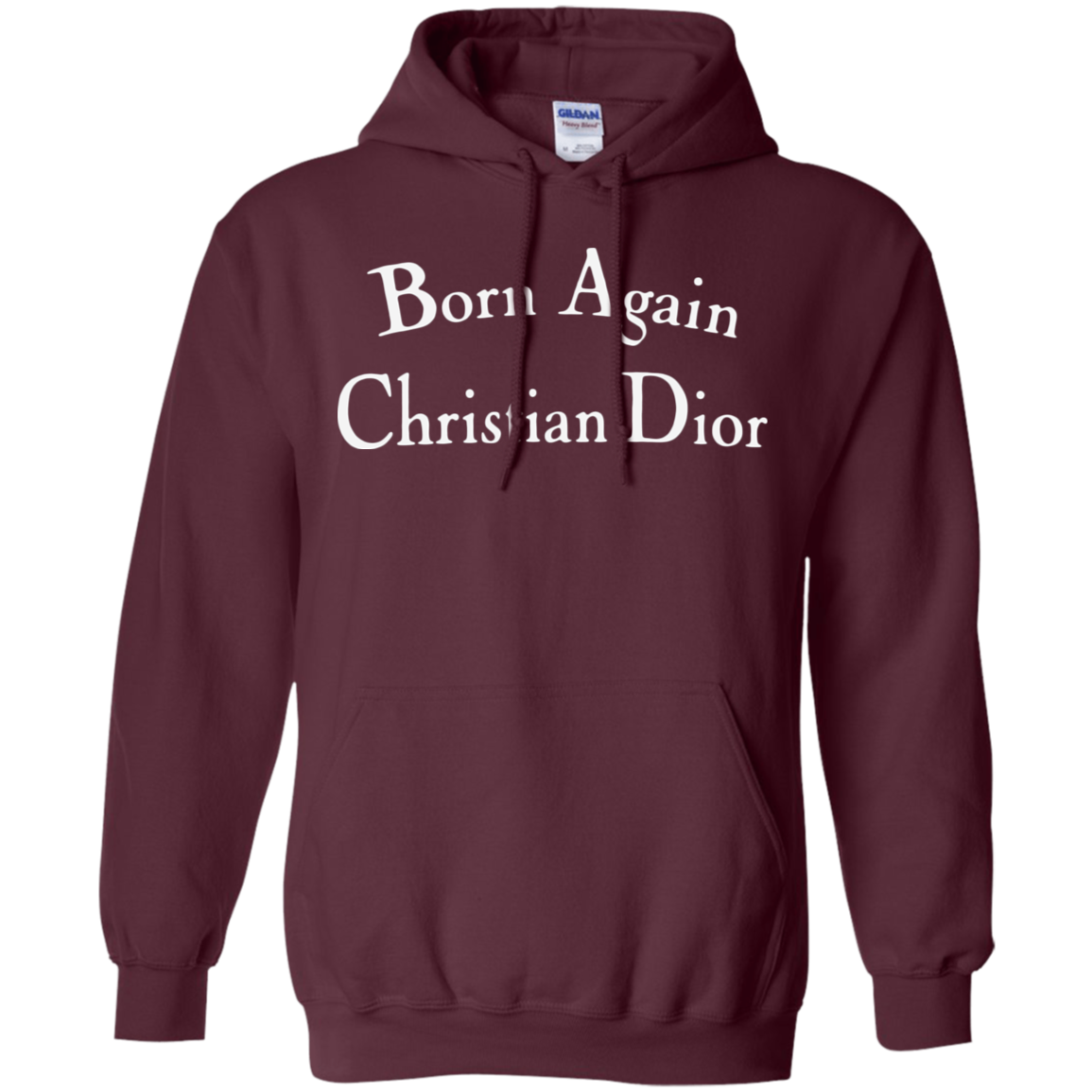 Born Again Christian Dior Hoodie Dark - Maroon / S -