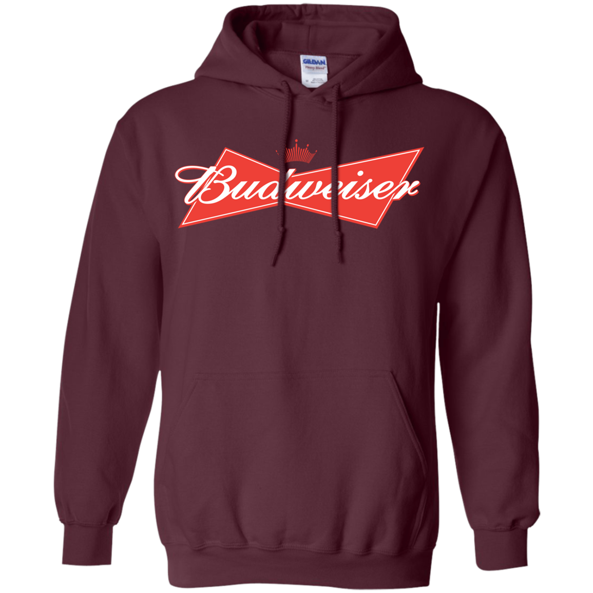 Budweiser Hoodie - Maroon / S - Sweatshirts