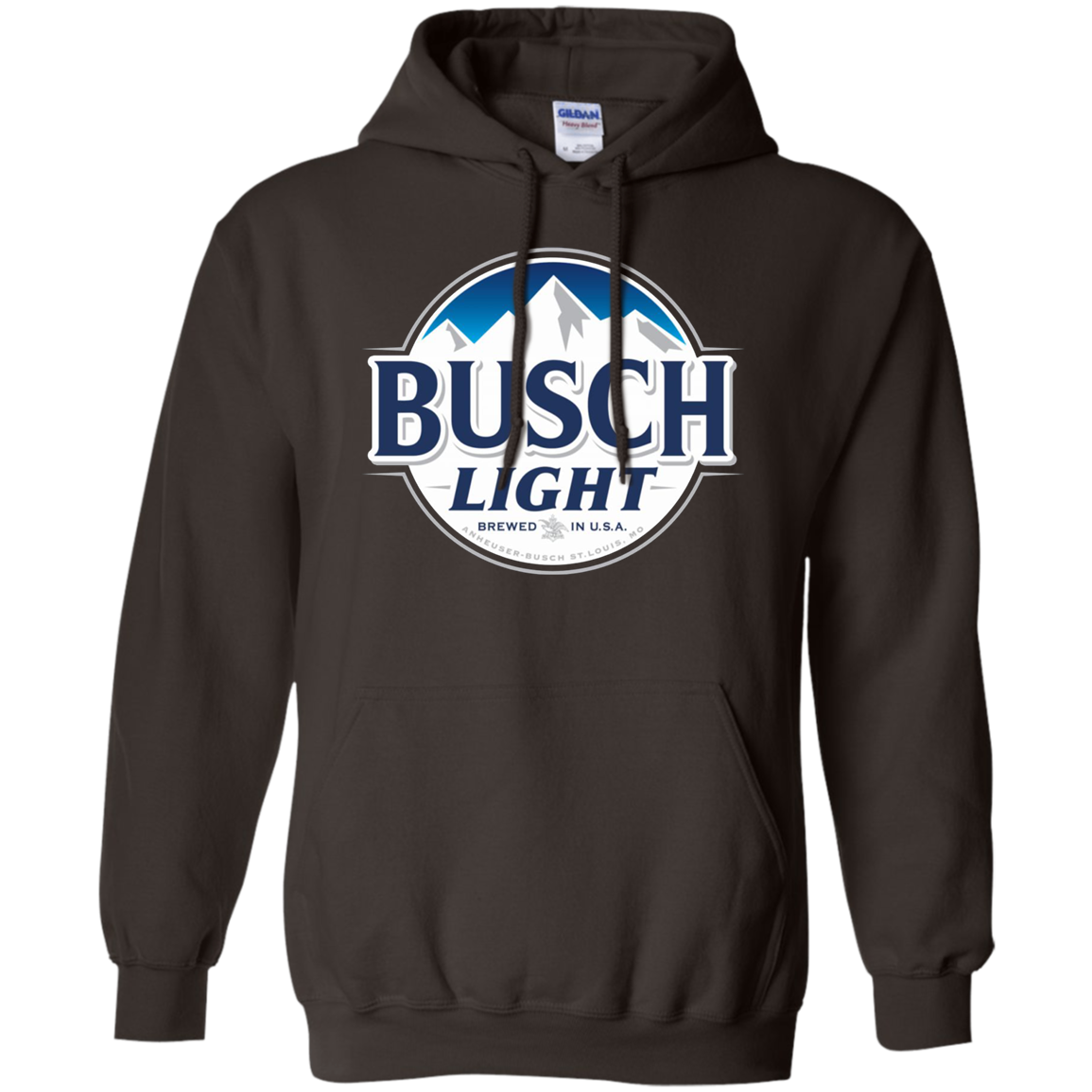 Busch Light Hoodie - Dark Chocolate / S - Sweatshirts