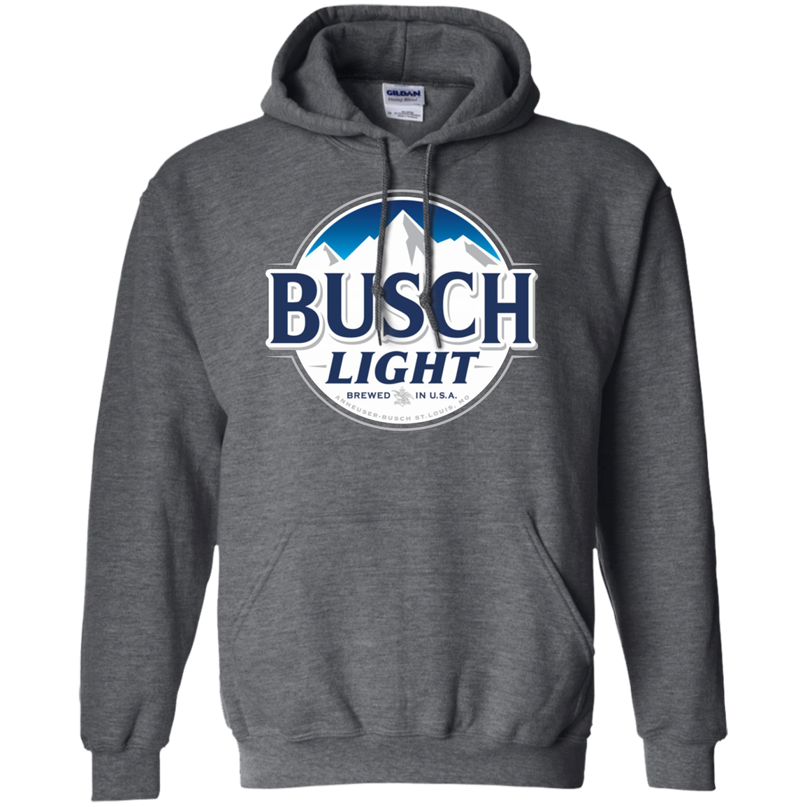 Busch Light Hoodie - Dark Heather / S - Sweatshirts