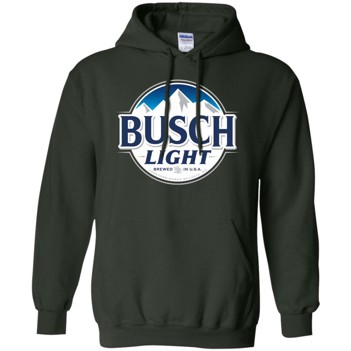 Busch Light Hoodie - Forest Green / S - Sweatshirts