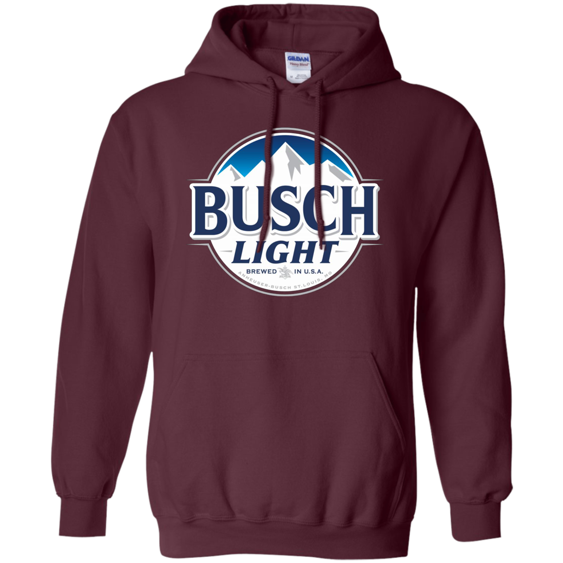 Busch Light Hoodie - Maroon / S - Sweatshirts