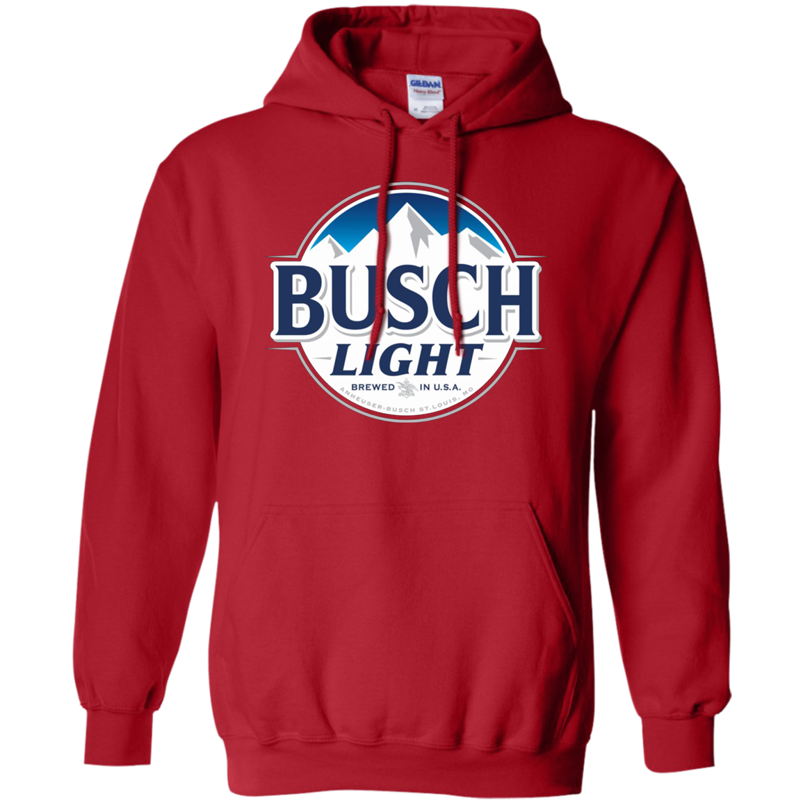 Busch Light Hoodie - Red / S - Sweatshirts