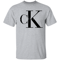 Calvin Klein T Shirt Light-Sport Grey-S-NINONINE