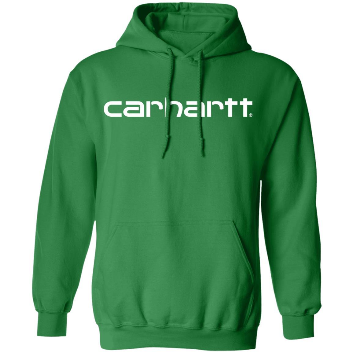 Carhartt Hoodie Logo - Irish Green - NINONINE