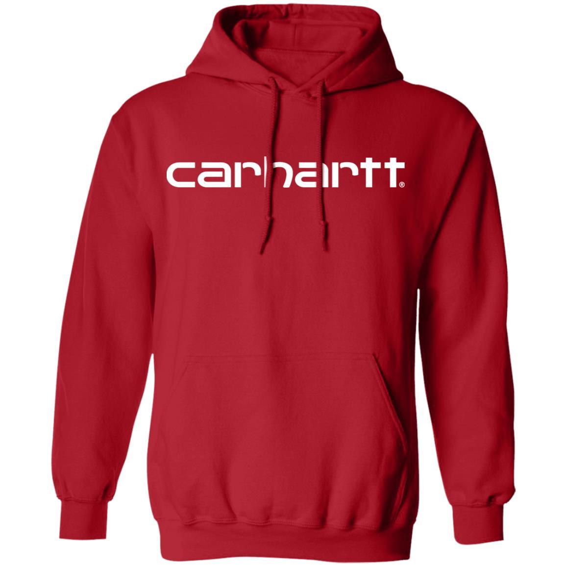 Carhartt Hoodie Logo - Red - NINONINE