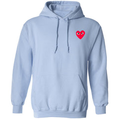 Cdg Hoodie Left Chest - Light Blue - NINONINE