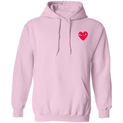 Cdg Hoodie Left Chest - Light Pink - NINONINE