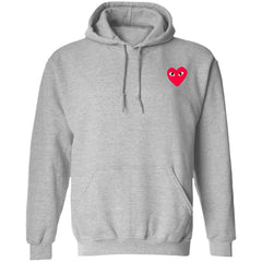 Cdg Hoodie Left Chest - Sport Grey - NINONINE