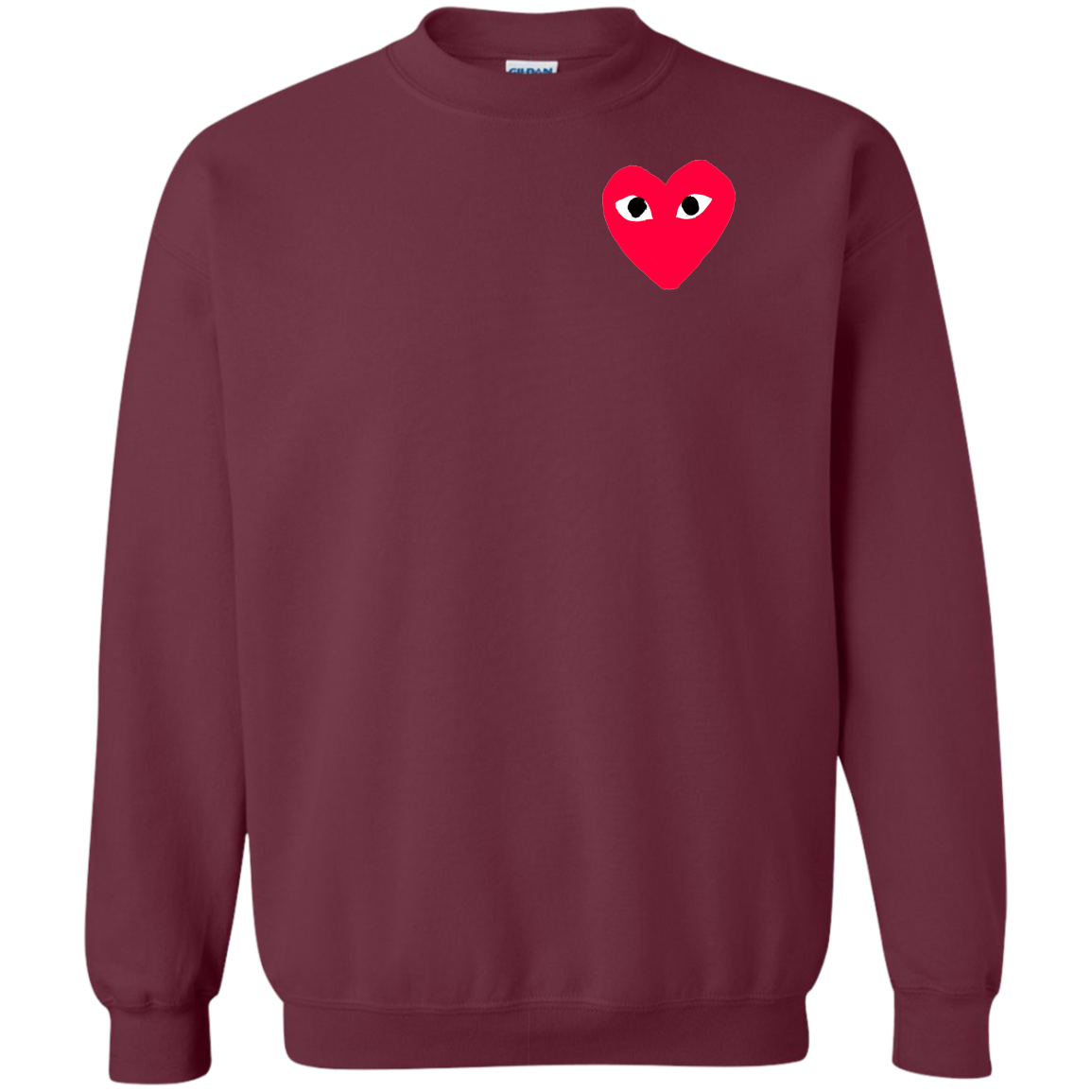 Cdg Sweatshirt Sweater - Maroon - Shipping Worldwide - NINONINE