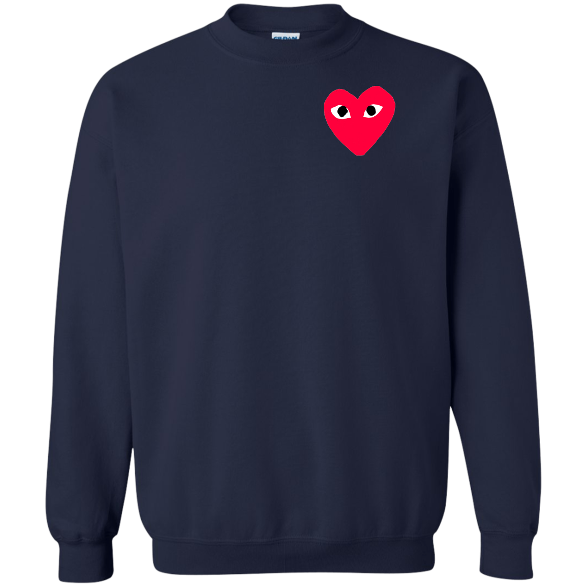 Cdg Sweatshirt Sweater - Navy - Shipping Worldwide - NINONINE