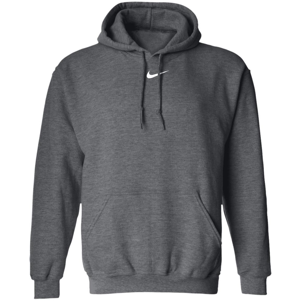 Center Swoosh Nike Hoodie - Dark Heather - NINONINE