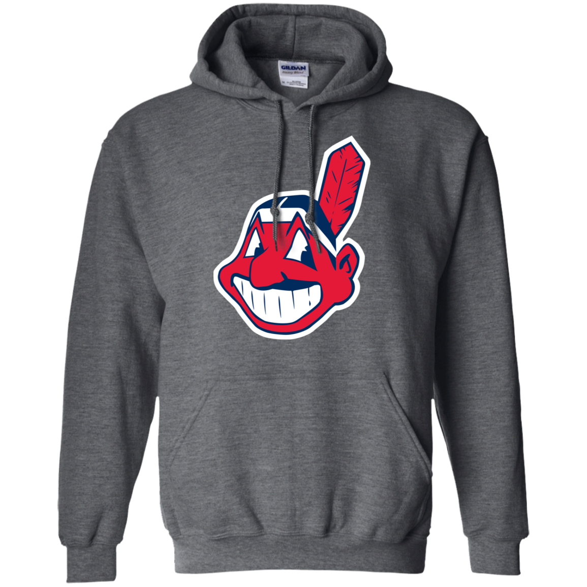 Cleveland Indians Hoodie - Dark Heather / S - Sweatshirts