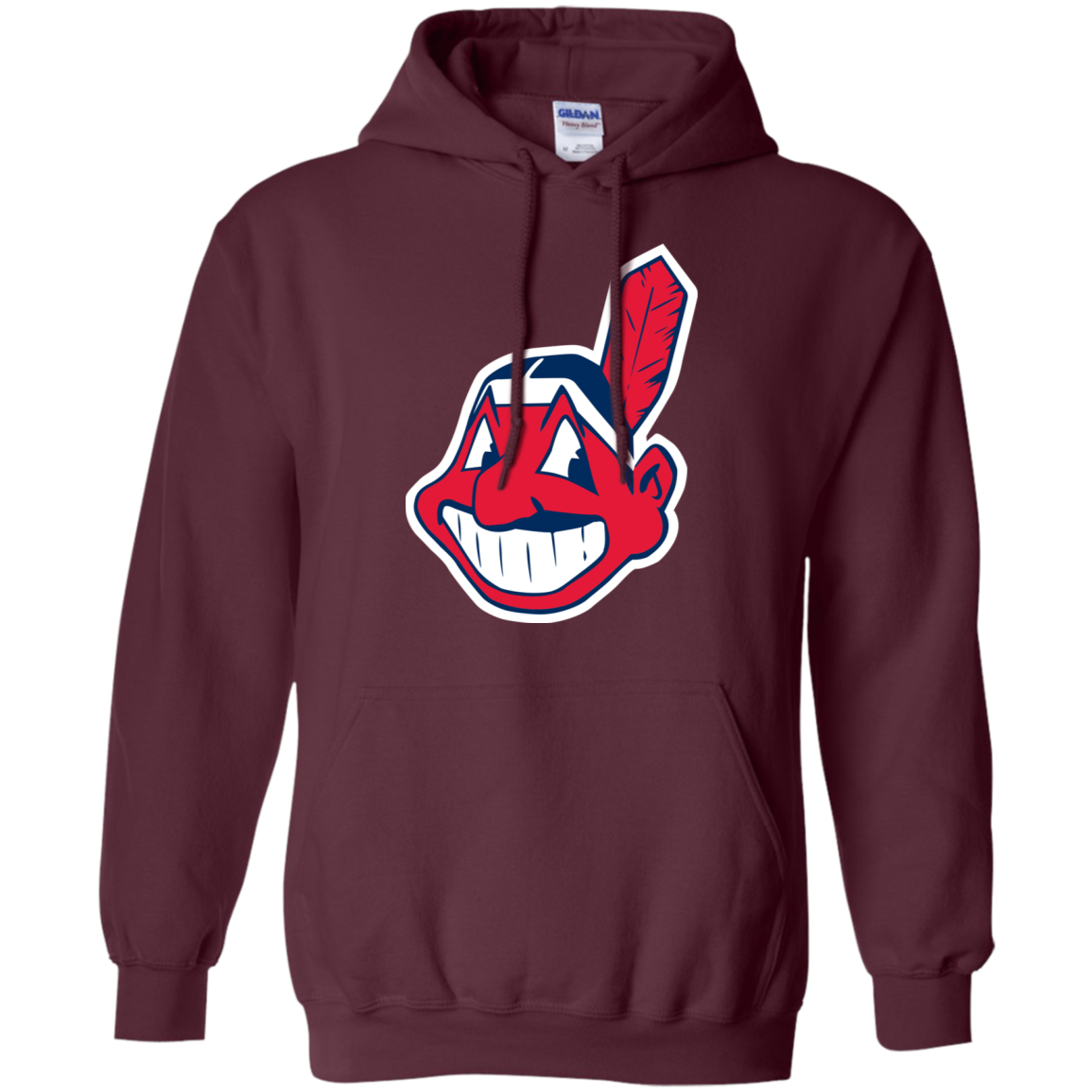 Cleveland Indians Hoodie - Maroon / S - Sweatshirts