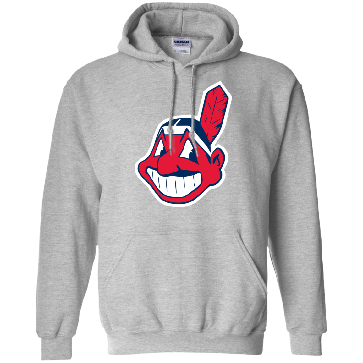 Cleveland Indians Hoodie - Sport Grey / S - Sweatshirts