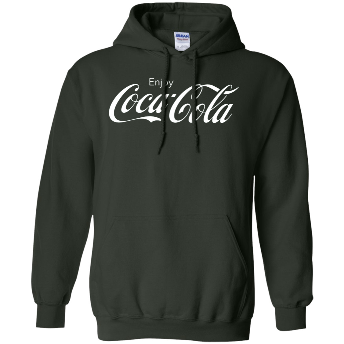 Coca Cola Hoodie - Forest Green / S - Sweatshirts