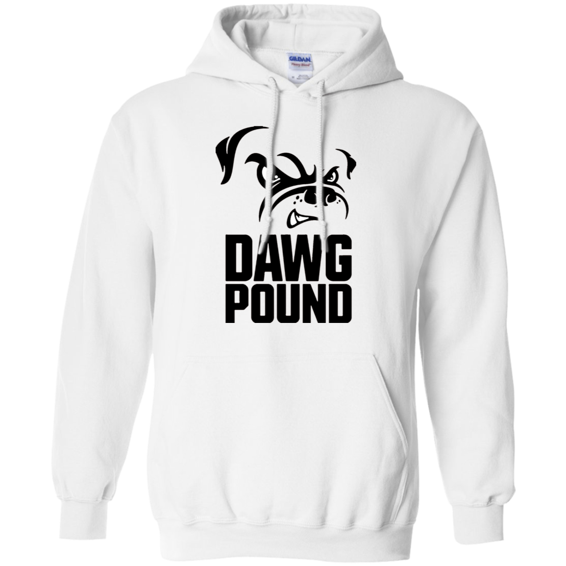 Dawg Pound Hoodie - White / S - Sweatshirts