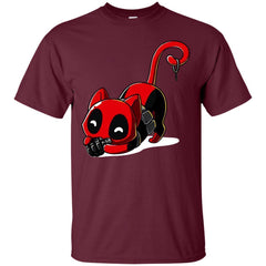 Deadpool Cat Shirt Playing With Grenade - NINONINE